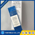 Boucle d&#39;or de tungstène pure 1,6 * 150 mm Electrode de tungstène Lanthanated WL15 avec excellentes performances de soudage